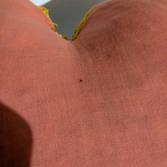 VTG St John's Newfoundland black velvet souvenir heart pillow fringe Japan - Picture 3 of 9